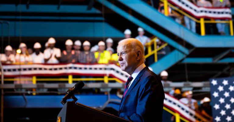 Strong Economic Data Buoys Biden, but Many Voters Are Still Sour