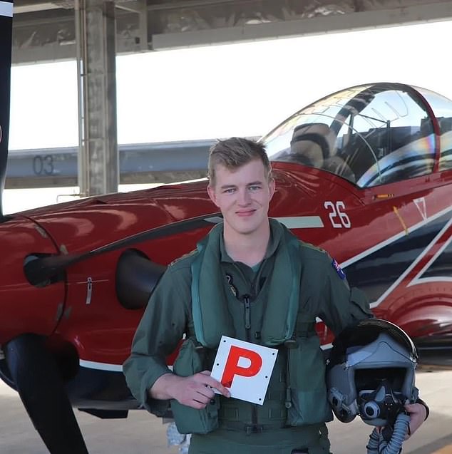 Lieutenant Maxwell Nugent (pictured) is a member of the army's 6th Aviation Richmond Unit