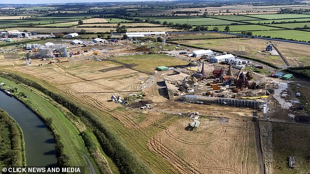 What a view: The set is located in the stunning Bedfordshire countryside