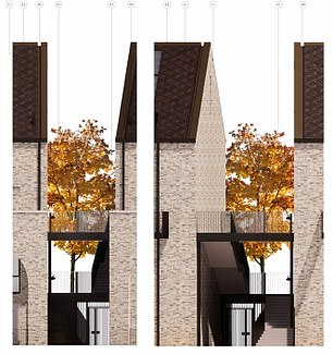 Artist impressions of the flats in Park Road