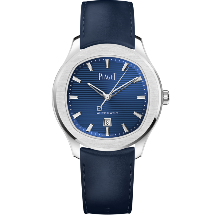 Piaget steel 36mm Polo Date Blue, £10,100