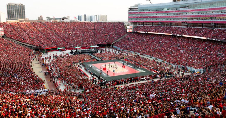 A Record Crowd Shows Buildup of Nebraska Volleyball and Women’s Sports