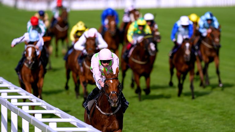 Vauban sprints clear to win the Copper Horse Handicap at Royal Ascot