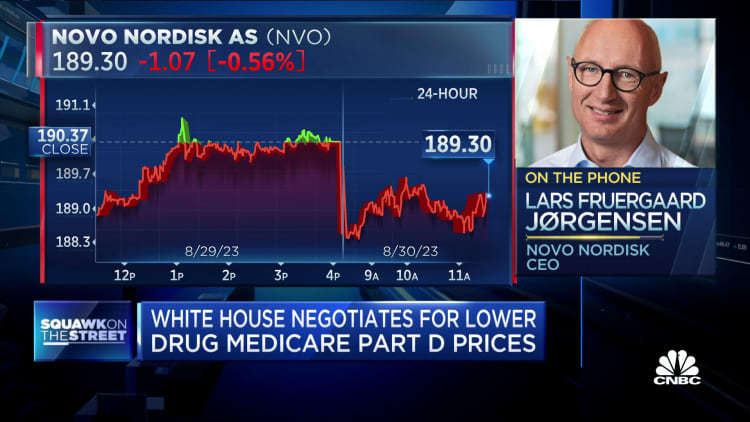 Novo Nordisk CEO: Not exactly clear yet what Medicare price negotiations will do for financials