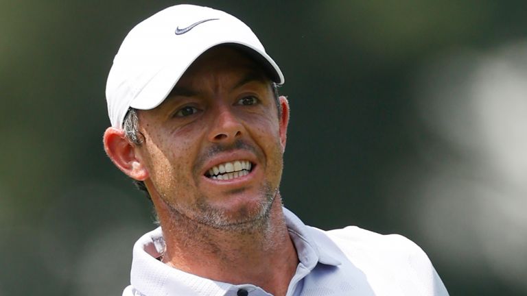 Rory McIlroy remains within three of the lead after the opening day of the Tour Championship