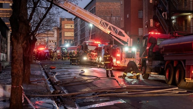 Fire engulfs building in downtown Johannesburg, killing dozens