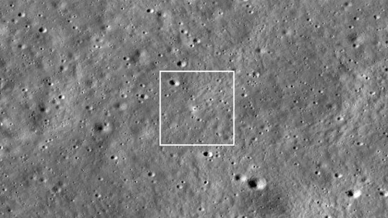 NASA orbiter clicks image of Vikram lander’s landing site on the Moon