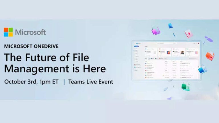 Microsoft will announce AI for OneDrive at October 3 event