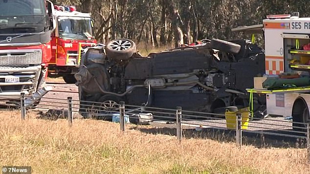 The male truck driver, 30, was just one hour into a 12-hour road trip when the accident occurred (scene pictured)