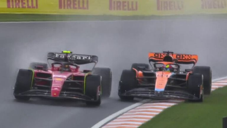 Oscar Piastri and Carlos Sainz narrowly avoided a collision during qualifying at the Dutch GP