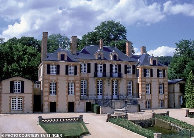 Samira L chased Pierre-Emmanuel Taittinger with a knife and threatened to cut off his penis at the Champagne magnet's family estate (pictured), the court heard