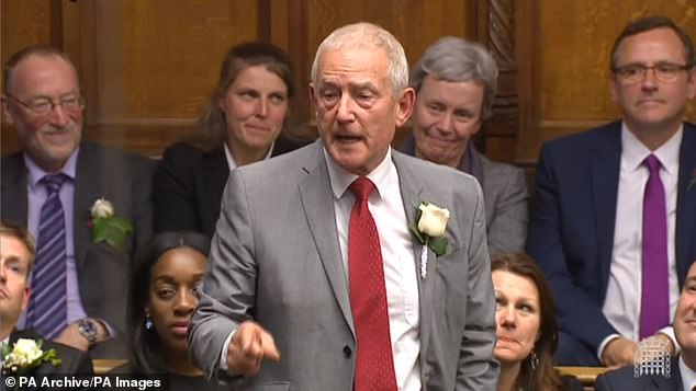 Plans to move hundreds of asylum seekers into a 405-bed HD1 tower in Huddersfield, which has a cinema room and gym and where top-end studio flats can cost £200 a week, have outraged Labour MP Barry Sheerman (pictured)