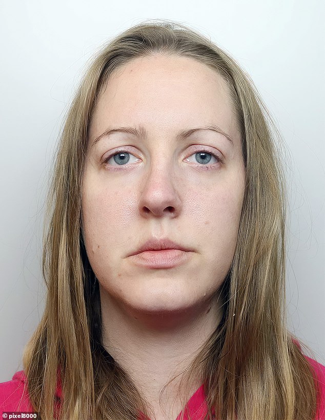 Lucy Letby, 33, (pictured in custody) was sentenced to spend the rest of her life in prison last month for killing seven babies and trying to murder six more between 2015 and 2016