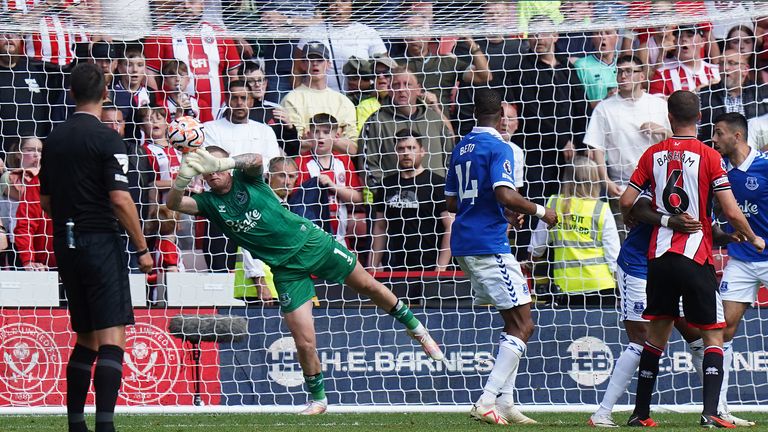 Jordan Pickford saves the day late on for Everton