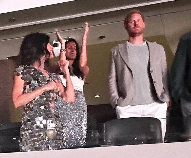 Meghan Markle and Prince Harry attended Beyoncé's Renaissance World Tour on Friday night at the SoFi Stadium in California. The Prince looked less than amused