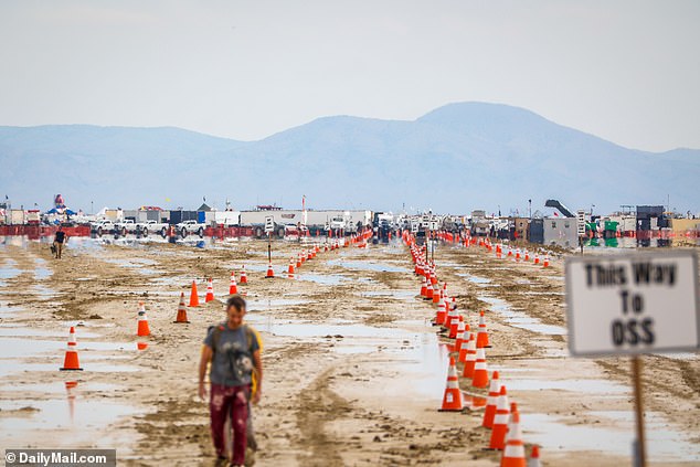 Additional rain is expected on Sunday and 'burners' could be trapped for days