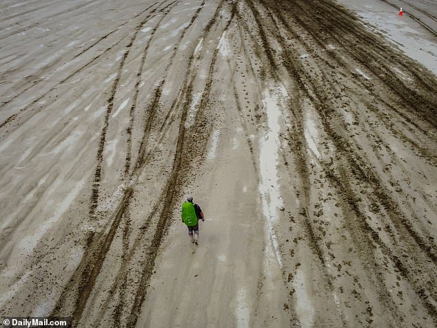 A stay in place order was made in the early hours of Friday night but some attempted to brave the muddy tracks