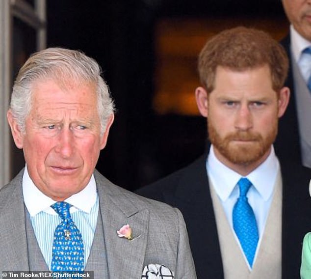 Prince Harry is pictured with his father King Charles back in May 2018 when the then Prince of Wales was hosting his 70th Birthday Patronage Celebration