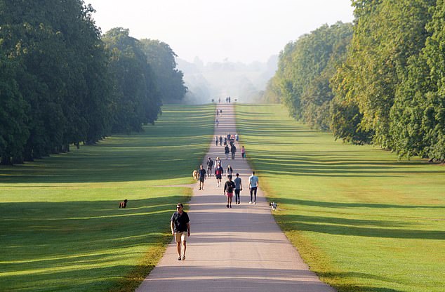 People were already out enjoying the nice temperatures today and got a glimpse of the warm weather ahead (pictured here in Windsor)