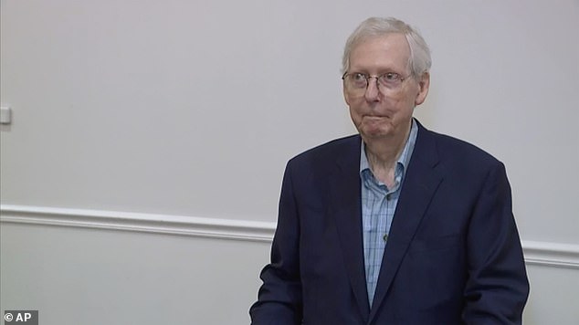 Senate Minority Leader Mitch McConnell froze during a press conference in Kentucky on Wednesday months after suffering a concussion. The 30-second freeze-up is the second on-camera freeze in the span of a month