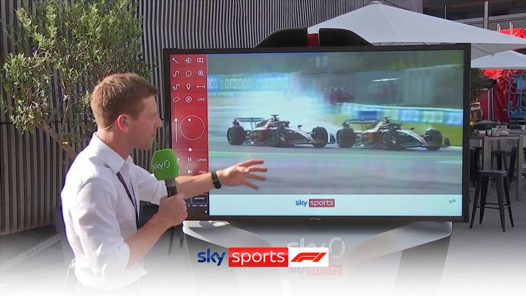 Sky F1's Anthony Davidson was at the SkyPad to analyse Carlos Sainz and Charles Leclerc's epic battle for the final podium spot in Italy!