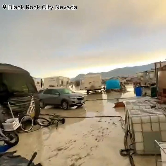 Burning Man is set on the prehistoric Lake Lahontan, which is a dry lakebed - known colloquially as the playa