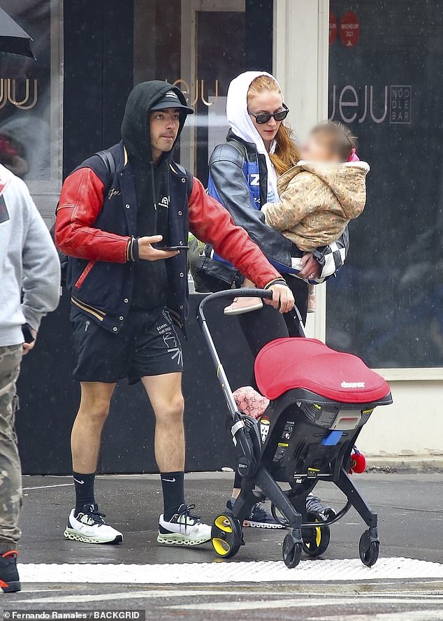 Parenting duties: Sources claimed Joe has cared for their two daughters — Willa, three, and a one-year-old daughter whose name hasn't been revealed — for the past three months, even while on tour with the Jonas Brothers. It's unclear if Sophie has been working on a film or TV project during that time; seen in March in NYC