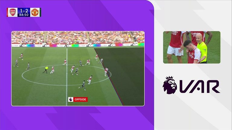 The VAR offside lines favoured Arsenal