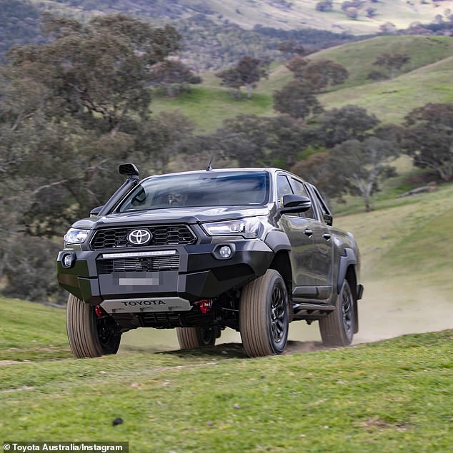 Australia's top 10 vehicles were dominated by utes in August, with the Toyota HiLux (pictured) earning top place