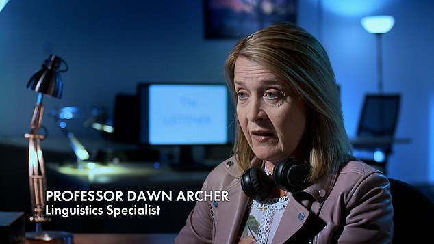 Linguistics professor Dawn Archer told the documentary the 999 call showed Jackson had been aiming for her husband's heart, rather than hitting it by accident