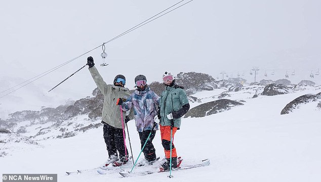 The cold weather system could also bring snowfalls to the Australian Alps over the weekend (picture: Perisher resort)