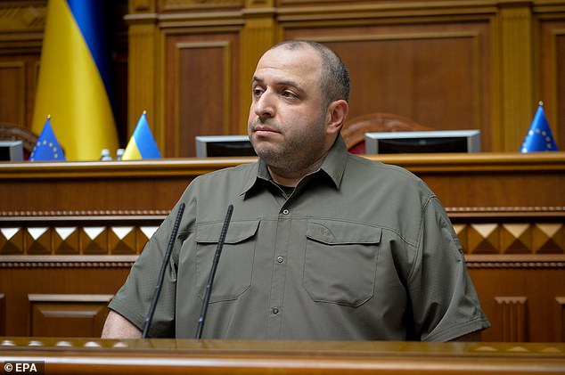 Rustem Umerov, the newly appointed Minister of Defence of Ukraine, addresses the Ukrainian Parliament following his appointment voting session in Kyiv, Ukraine, 06 September 2023