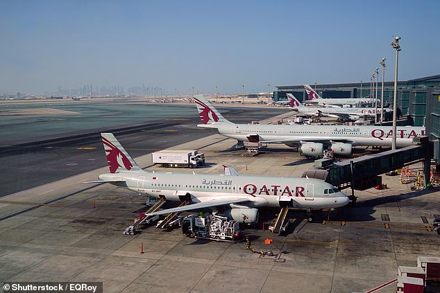 Ms King pointed to the strip search of five Australian women at Qatar's Hamad Airport in Doha (pictured) as 'context' behind her decision to block Qatar Airways