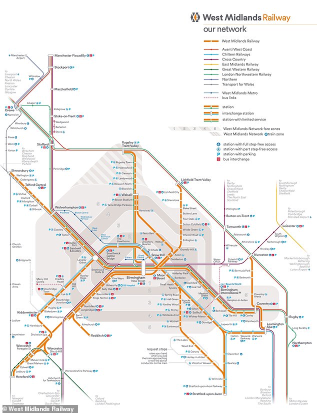 WEST MIDLANDS RAILWAY - Friday : No trains. Saturday : A limited service will run and only between 7am and 7pm. The only open routes will be between Birmingham New Street and each of Wolverhampton, Rugeley Trent Valley and Lichfield Trent Valley; between Kidderminster and Whitlocks End/Dorridge; and between Stourbridge Junction and Stourbridge Town.