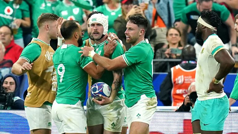 Ireland scored a statement win over World Cup holders South Africa in Pool B