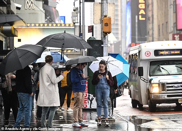 The downpours are caused by the remains of Tropical Storm Ophelia, experts said