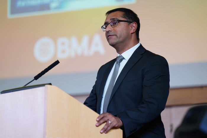 BMA chair Dr Vishal Sharma