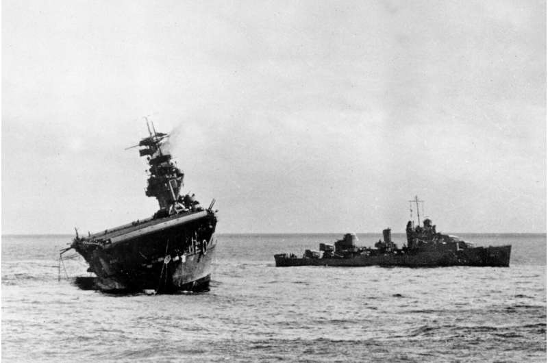 Video provides first clear views of WWII aircraft carriers lost in the pivotal Battle of Midway