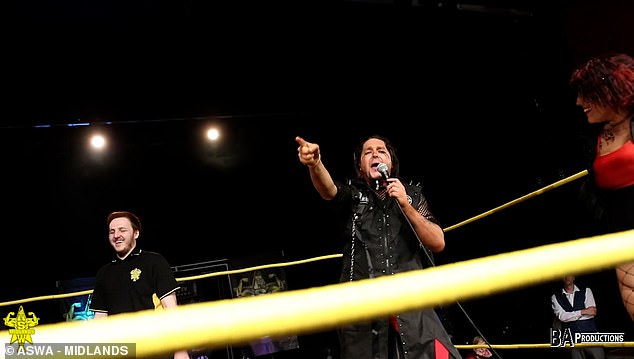 During a May 2022 ASWA Midlands event at the 427 capacity Prince of Wales Theatre in Cannock, Staffordshire, Douton (centre), who uses the stage name Layton Cole, went on a homophobic tirade to an audience packed with at least 100 children