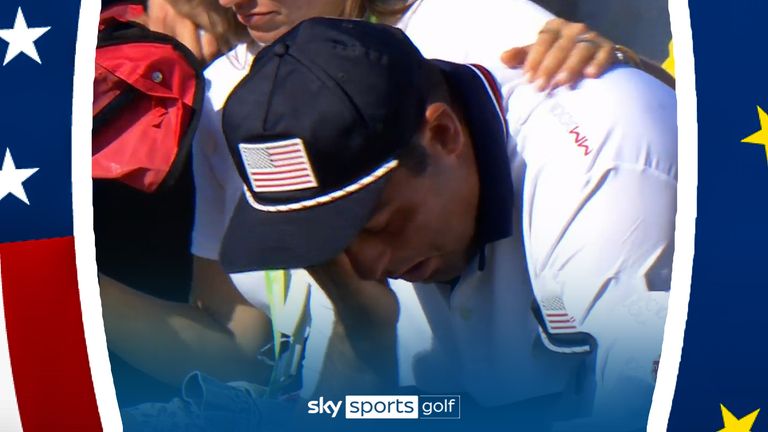 World No 1 Scottie Scheffler was in tears after he and Brooks Koepka suffered a record 9&7 loss to Ludvig Åberg and Viktor Hovland