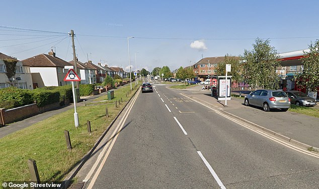 The horror attack came just hours after two people were stabbed in Sundon Park Road (pictured)