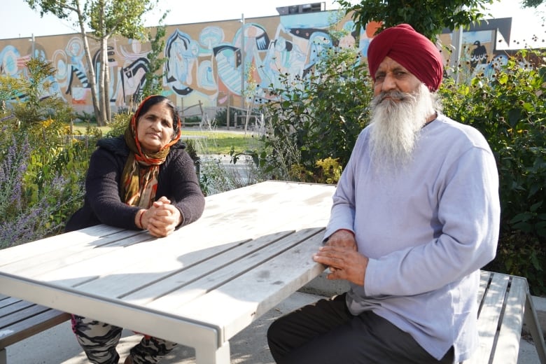 Randhir Singh, right, and his wife Rajvinder Kaur, are trying to build a new life in Montreal.