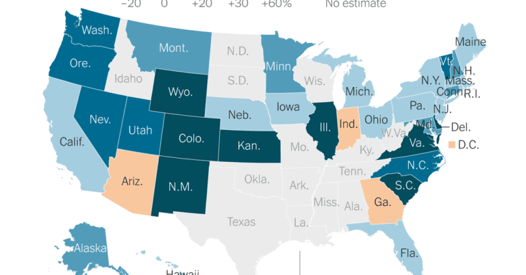 Abortions Rose in the U.S. in 2023, Data Shows. See the Changes by State.