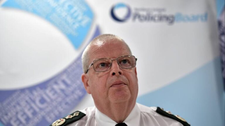 Live news: Northern Ireland’s police chief steps down after string of scandals