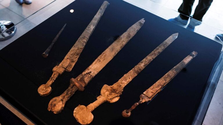 #TheMoment ancient Roman swords were discovered in an Israeli cave