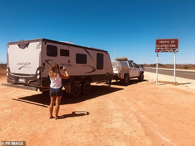 Cost-of-living crisis: Couple ditch city living for life in a caravan exploring Queensland and Western Australia