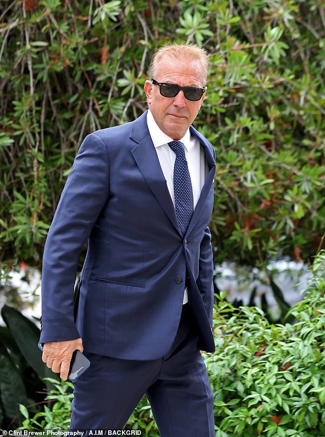 EXCLUSIVE: Kevin Costner chuckles on the stand as he says soon-to-be ex wife Christine Baumgartner’s new home is ‘comparable but not equal’ to his $145m mansion