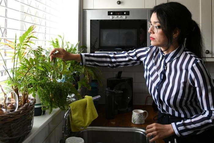 Alexandra Rodriguez in her kitchen 