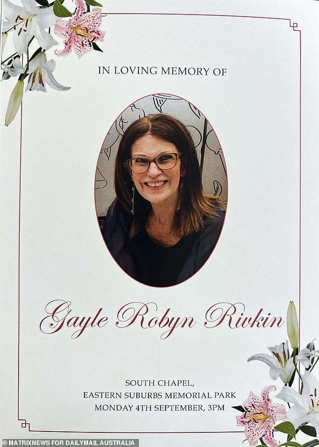 Gayle Rivkin funeral: Widow of disgraced stockbroker Rene Rivkin is laid to rest with the couple’s only daughter giving moving eulogy