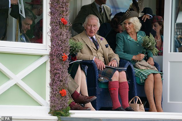 In mummy’s memory: King Charles and Queen Camilla represent the Royal Family at his mother’s favourite event as they attend first Highland Games since she died